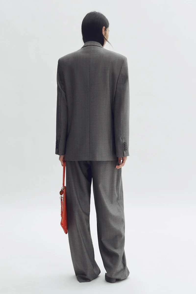 Double-Breasted Wool Blazer