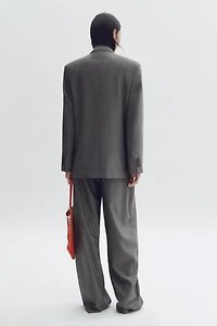 Double-Breasted Wool Blazer