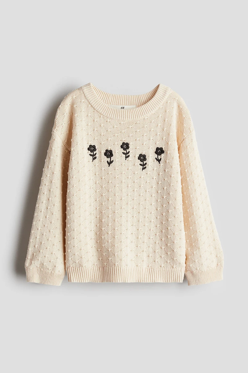 Chandail en coton à motif