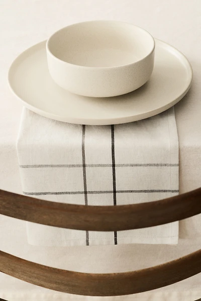 4-Pack Patterned Linen-Blend Napkins