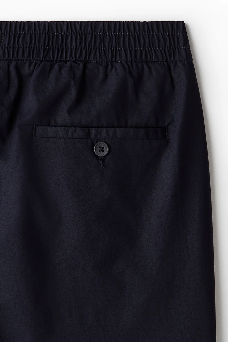 Relaxed-Fit Poplin Shorts