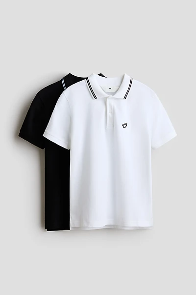 Lot de 2 polos en coton