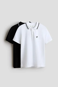 Lot de 2 polos en coton