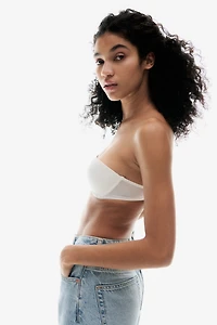Padded Microfiber Balconette Bra