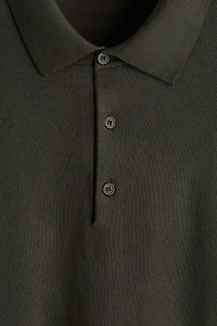 Regular-Fit Fine-Knit Polo Shirt