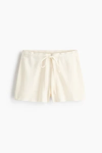 Fine-Knit Drawstring Shorts