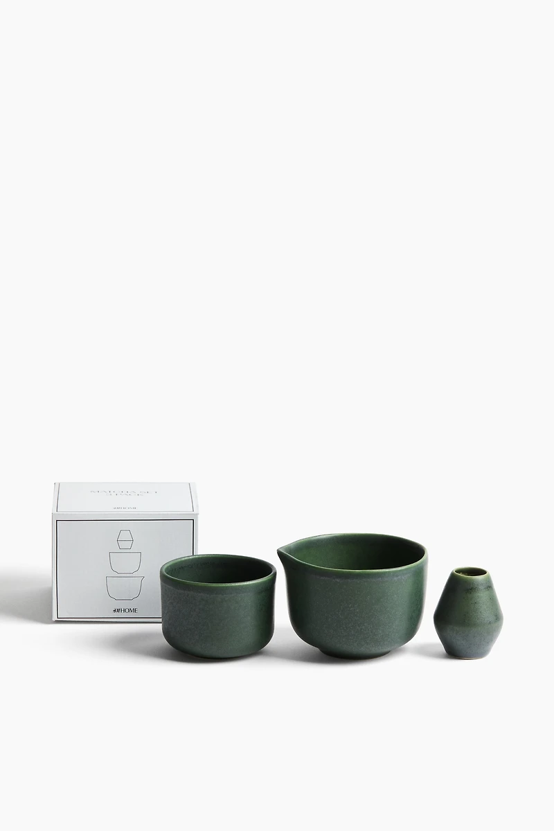 Stoneware Matcha Set