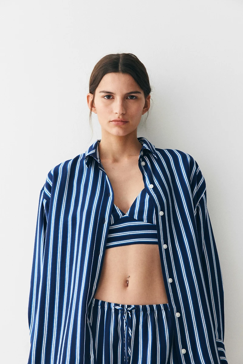 Drawstring Twill Pants