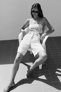 Denim Bermuda Shorts