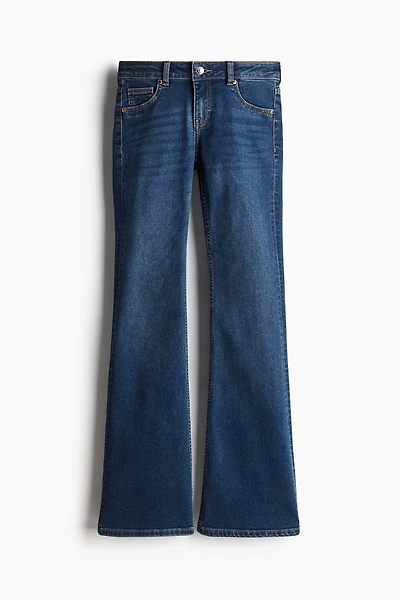 Low Rise Flared Leg Jeans