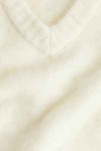 Chandail sans manches en mohair mélangé