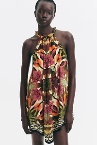 Patterned Handkerchief Dress