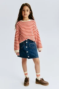 A-Line Denim Skirt