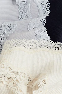 Lot de 3 culottes côtelées en coton