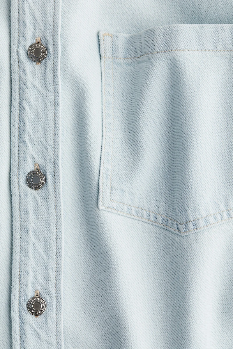 Feather Soft Oversized Denim Shirt