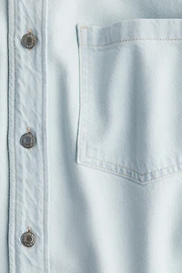 Feather Soft Oversized Denim Shirt