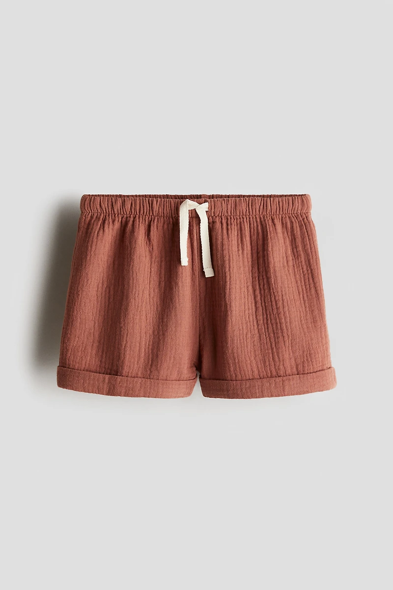 Cotton Muslin Shorts