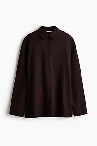 Oversized Linen-Blend Shirt