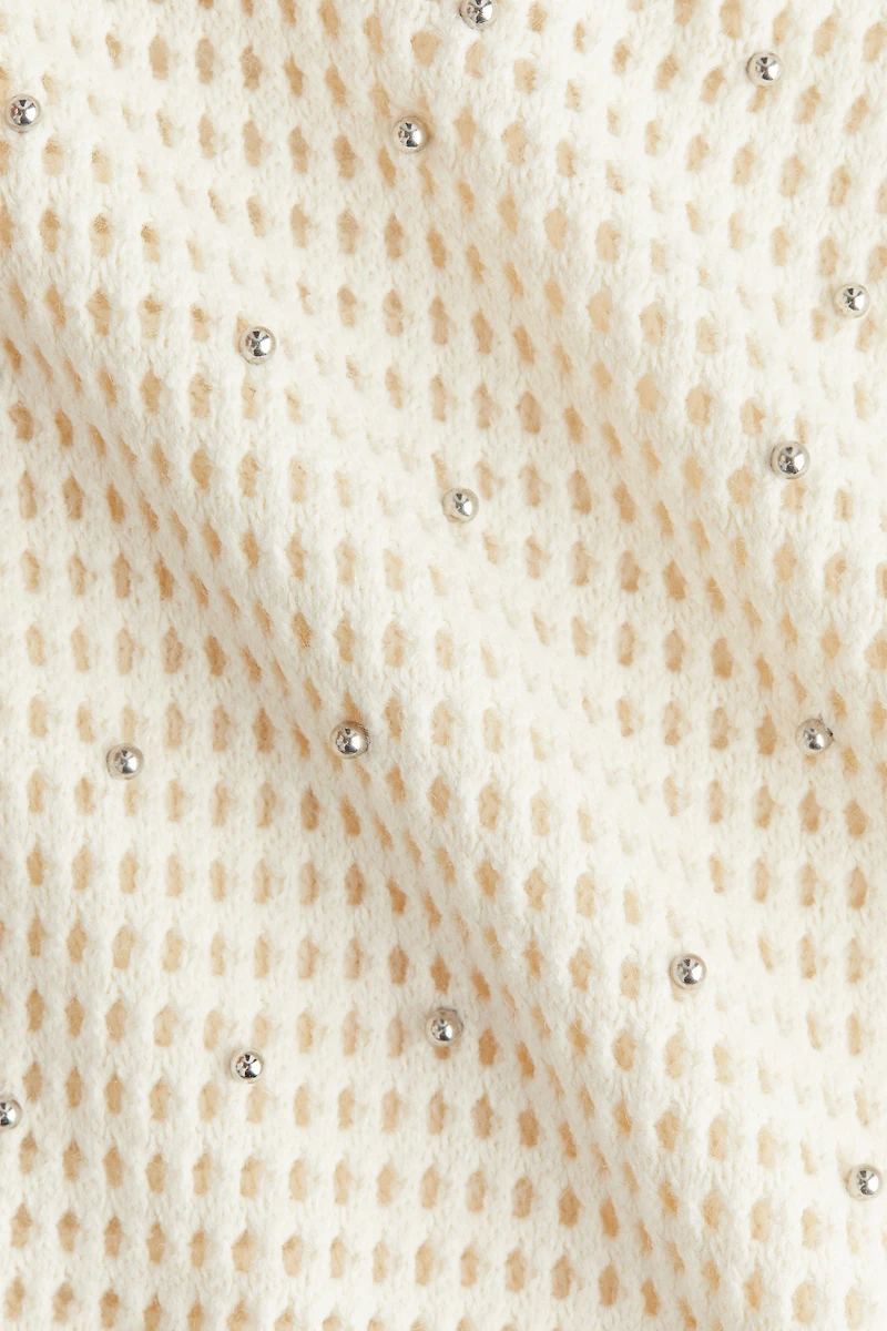 Open-Knit Polo Shirt