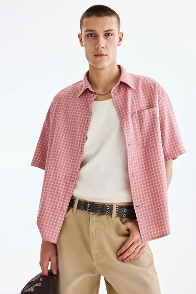 Relaxed-Fit Short-Sleeved Cotton Shirt