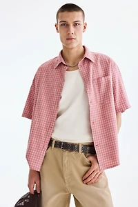 Relaxed-Fit Short-Sleeved Cotton Shirt