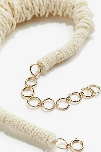 Collier avec perles en verre