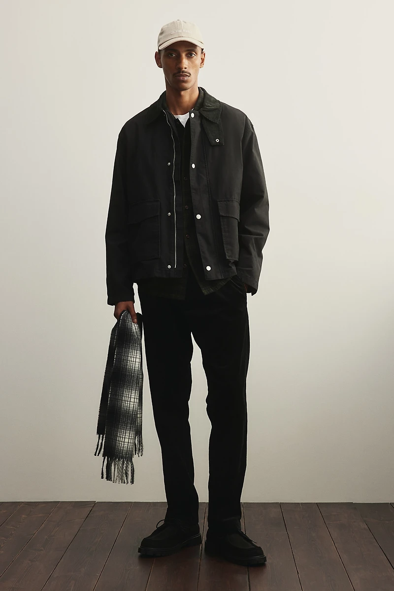 Regular Fit Canvas Jacket