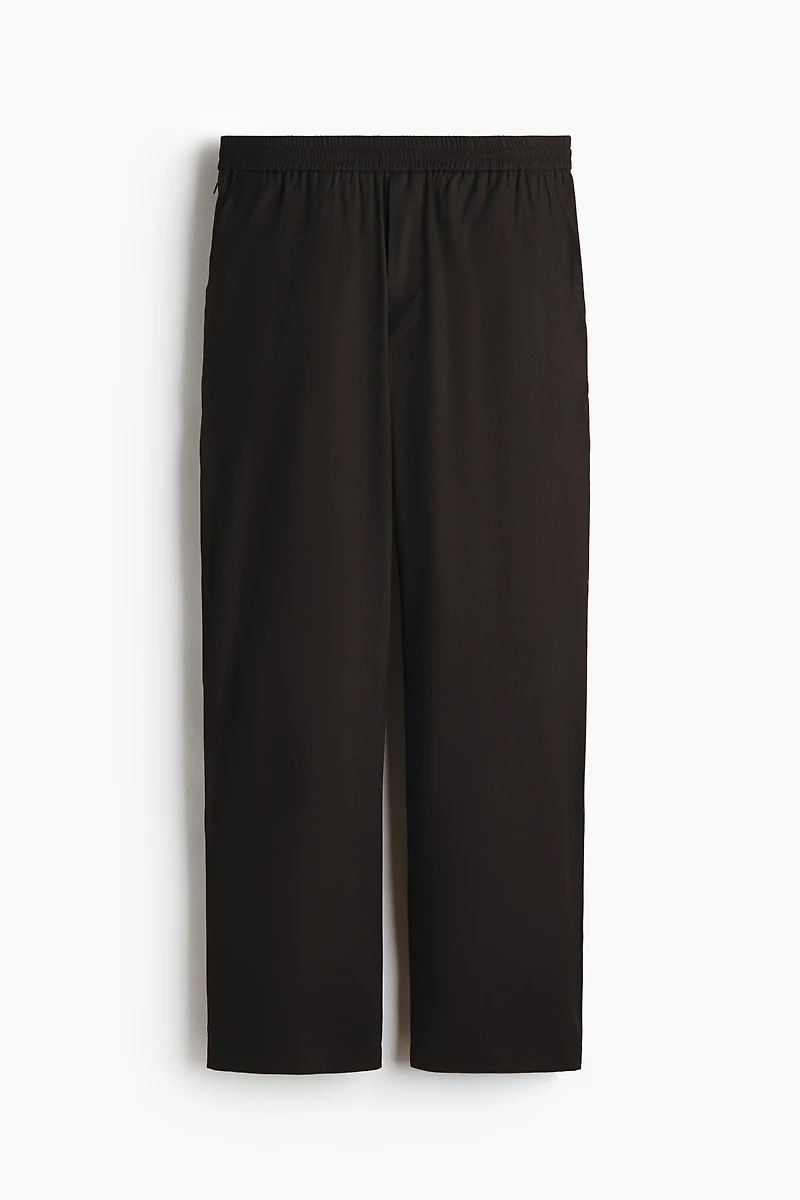 Easy Care Loose-Fit Linen-Blend Pants