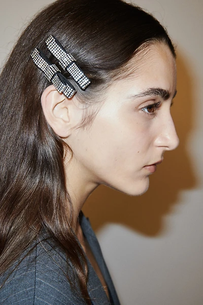 Lot de 2 barrettes à strass