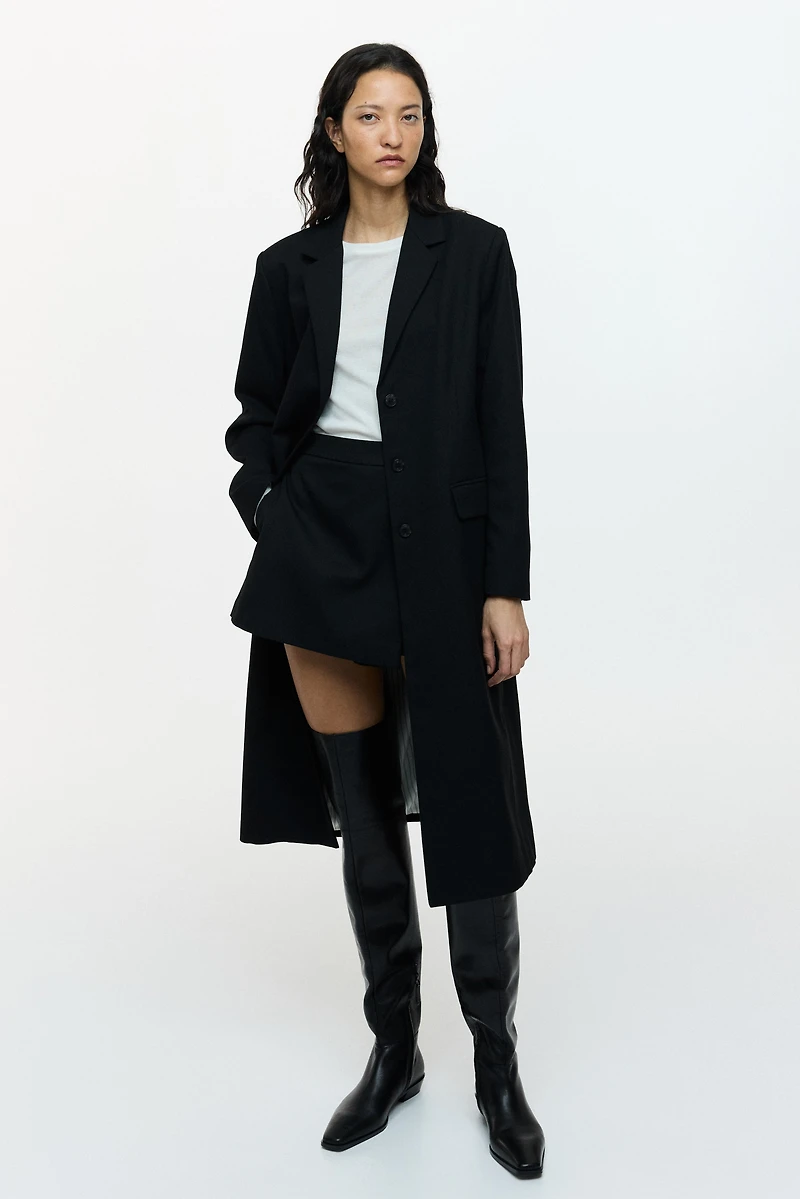 Mini jupe-short en twill