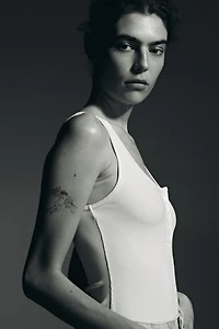 Ribbed Thong Bodysuit