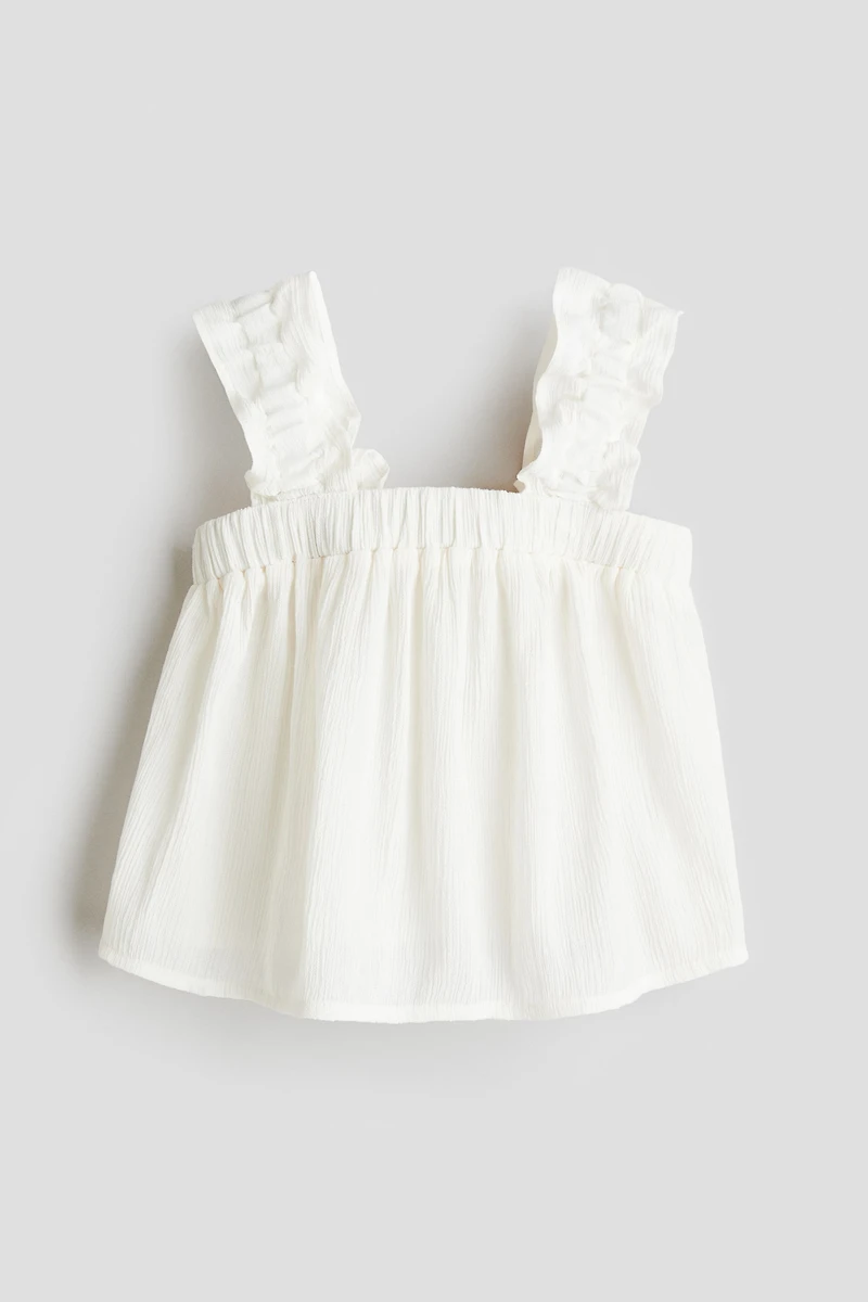 Crinkled Chiffon Top
