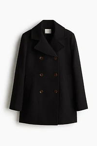 Double-Breasted Twill Coat