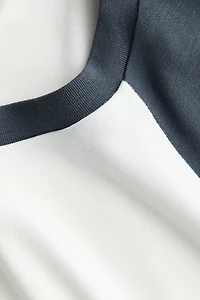 Haut en coton avec manches raglan