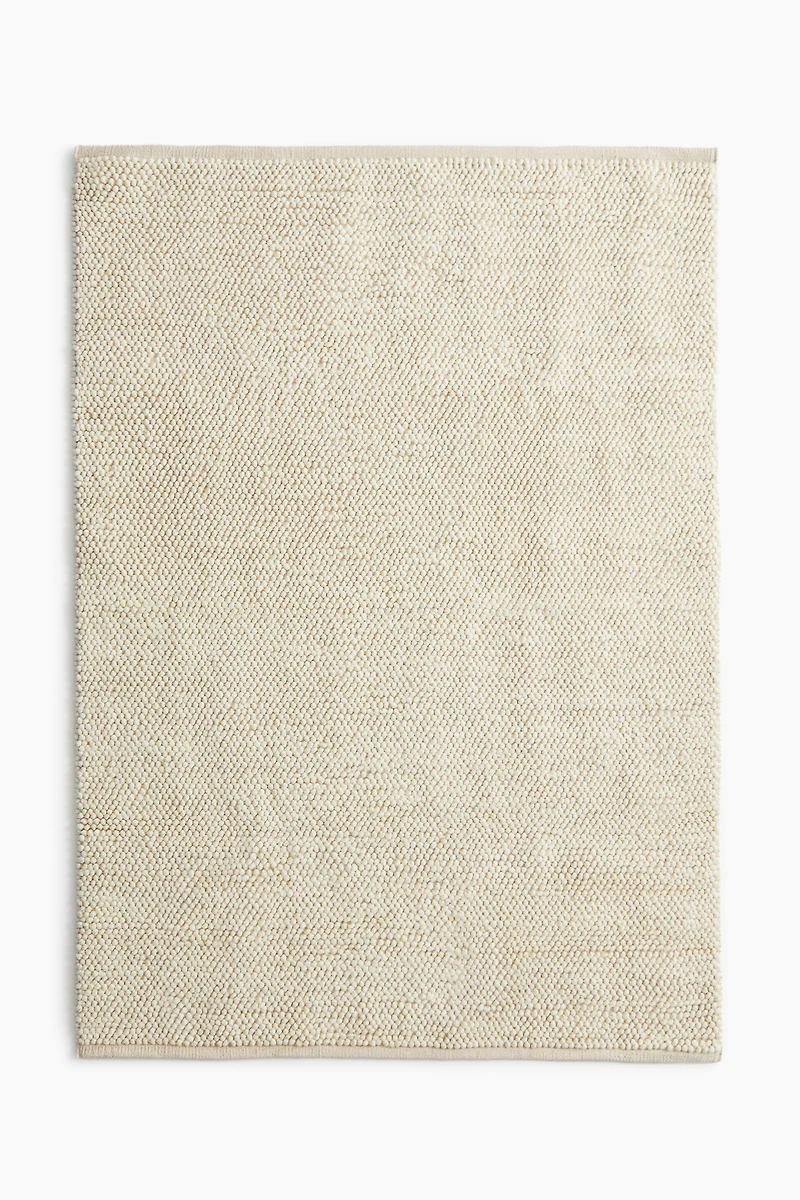 Textured-Weave Wool-Blend Rug
