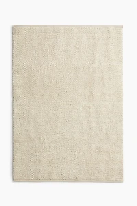 Textured-Weave Wool-Blend Rug