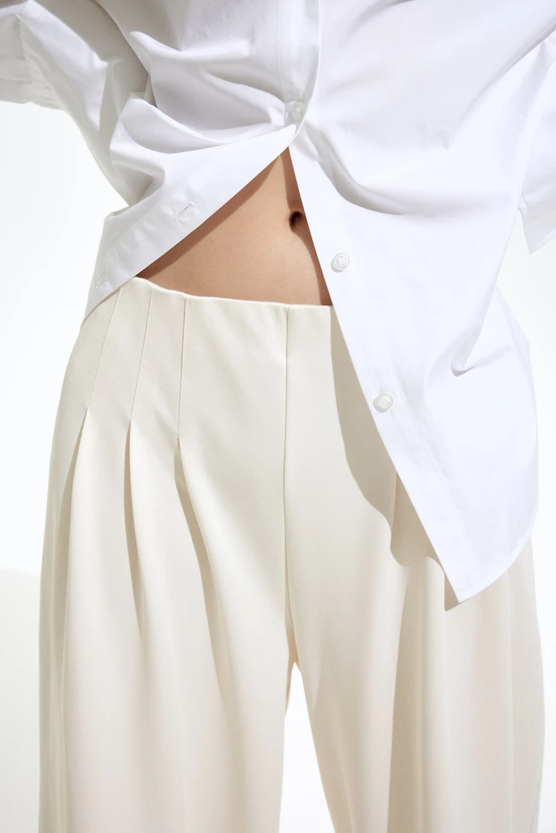 Wide-Leg Jersey Pants