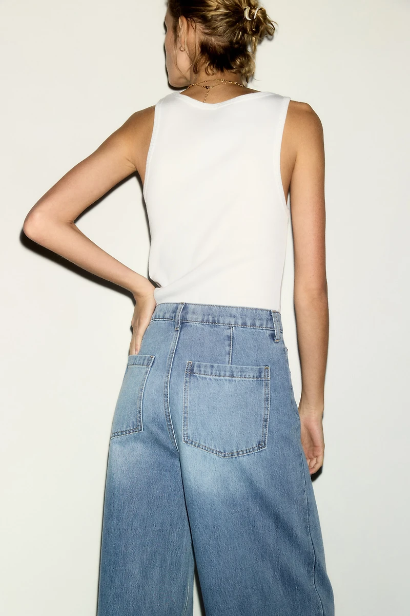 Super Wide High Waist Jeans