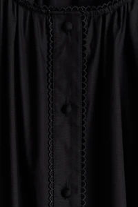Picot-Trimmed Dress