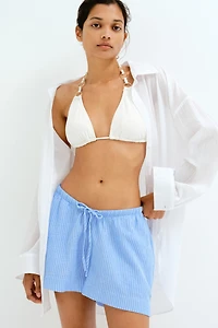 MAMA Drawstring Muslin Shorts