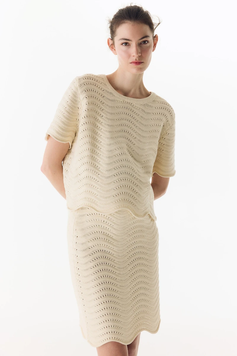 MAMA 2-Piece Pointelle-Knit Set