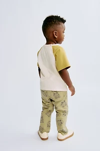 Printed Twill Pants