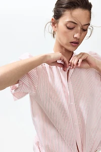 Blouse à manches bouffantes