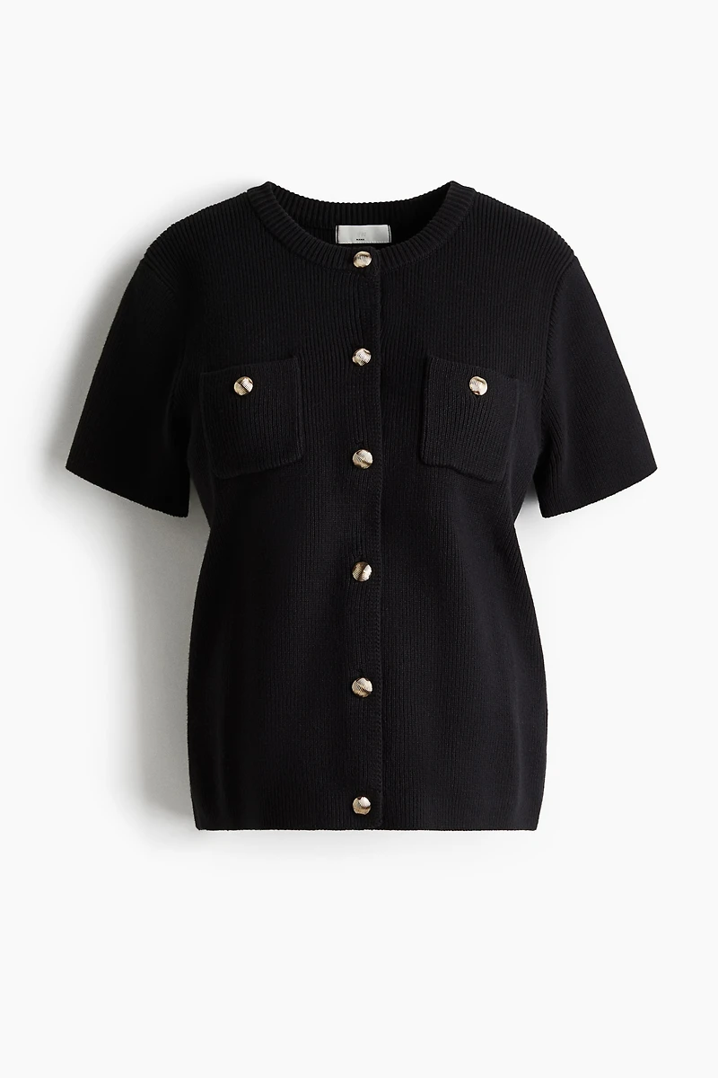 MAMA Rib-Knit Cardigan