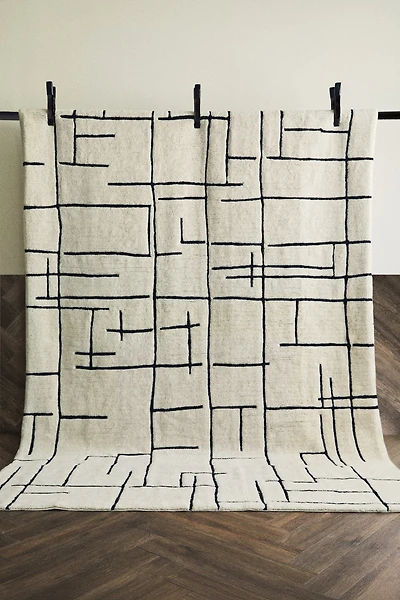Large Wool-Blend Rug