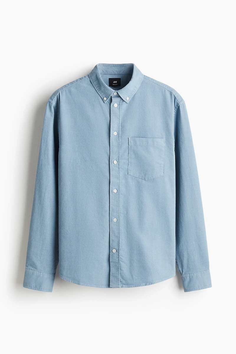 Regular-Fit Corduroy Shirt