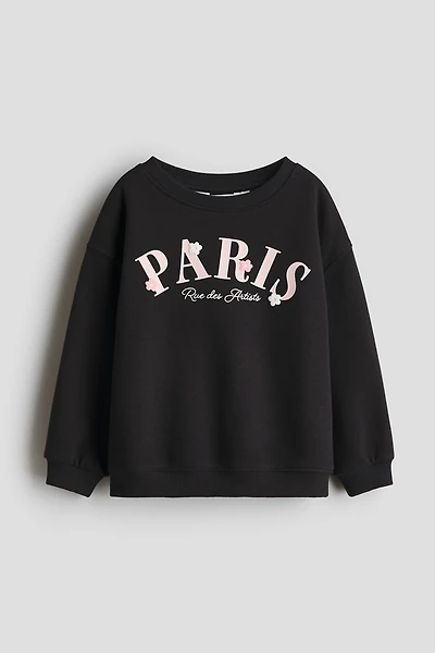 Printed Brushed-Inside Sweatshirt