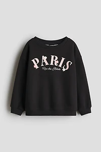 Printed Brushed-Inside Sweatshirt