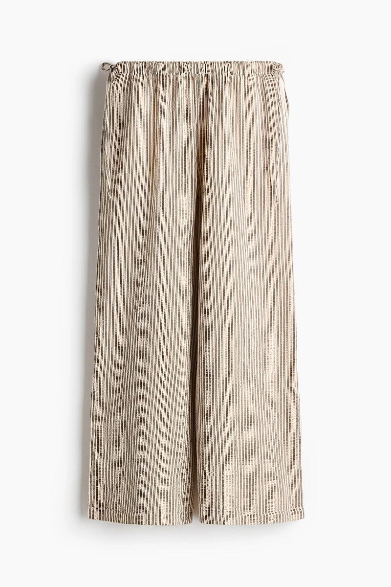 Drawstring-Detail Muslin Pants