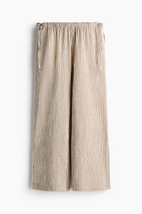 Drawstring-Detail Muslin Pants